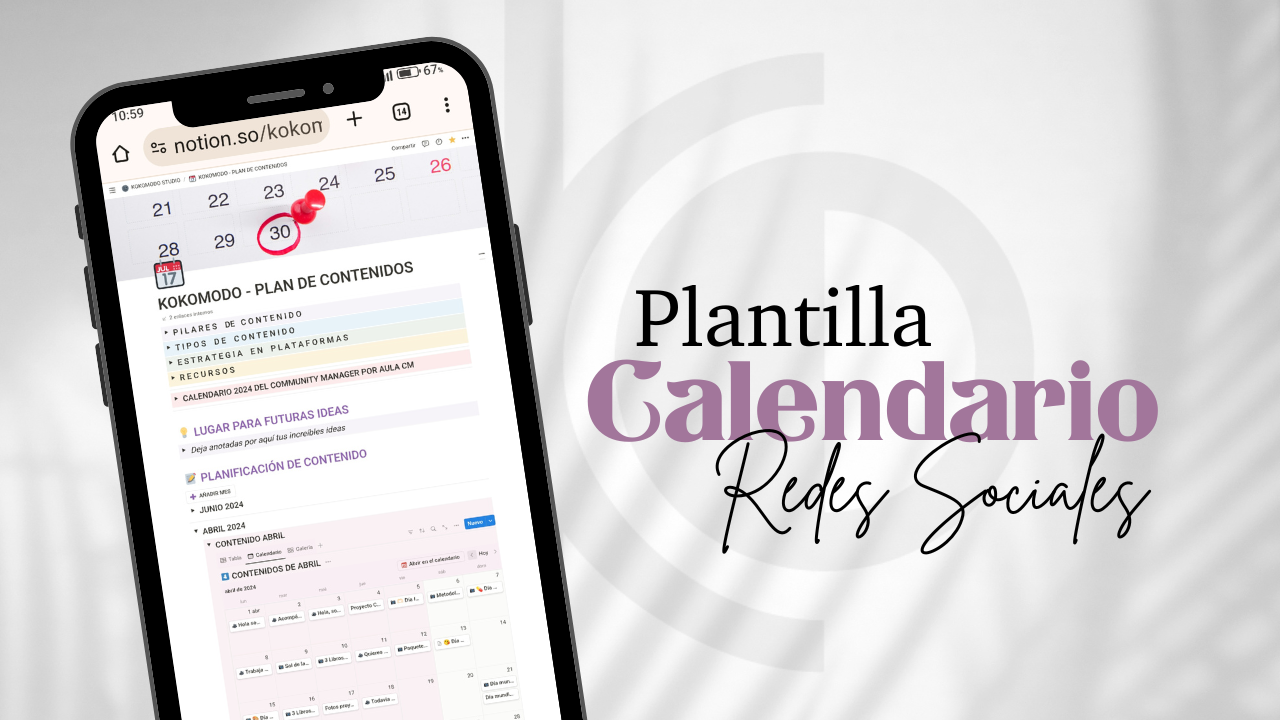 Plantilla de Calendario de Redes Sociales